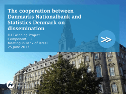 The cooperation between Danmarks Nationalbank and Statistics