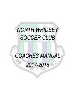 NWSC Coach Manual - North Whidbey Soccer Club