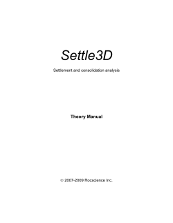 Settle3D Theory