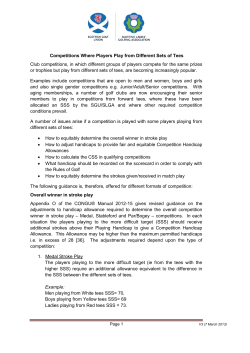 Competitions Where Players Play from Different Sets