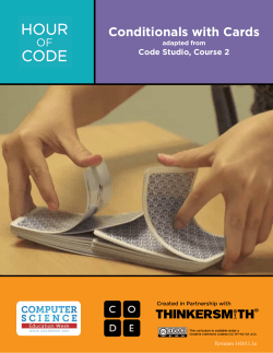 Conditionals with Cards