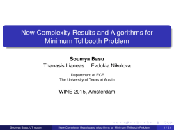 New Complexity Results and Algorithms for Minimum Tollbooth