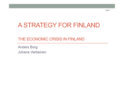 A STRATEGY FOR FINLAND