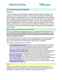 Introduction to Youth Soccer