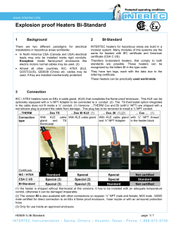 Explosion proof Heaters Bi-Standard
