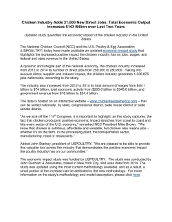 New Data Show Continued Importance of Chicken Industry (Eastern