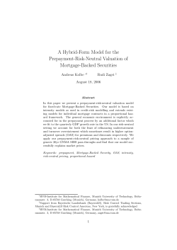 A Hybrid-Form Model for the Prepayment-Risk-Neutral