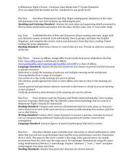 Sample 14-day schedule for AMND, with standards