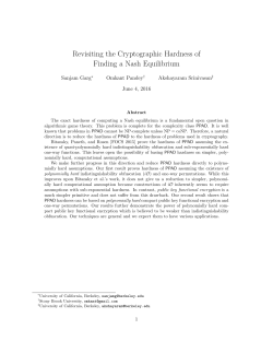 Revisiting the Cryptographic Hardness of Finding a Nash Equilibrium
