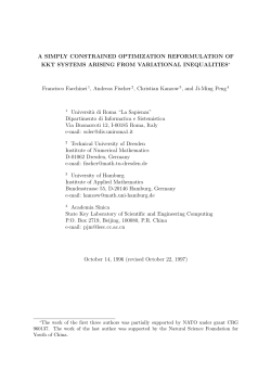 A SIMPLY CONSTRAINED OPTIMIZATION REFORMULATION OF