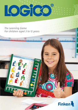 The Learning Game For children aged 3 to 12 years