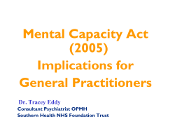 Mental Capacity Act (2005)