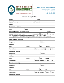 Employment Application
