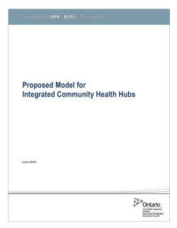 Integrated Community Health Hubs