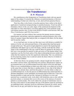(1956). International Journal of Psycho-Analysis, 37:386