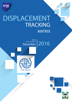 01 DTM Nigeria Round XIII Report December 2016