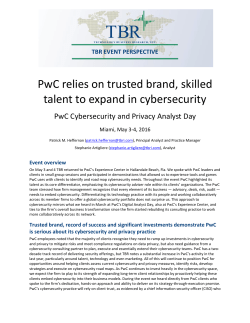 Cybersecurity and Privacy Analyst Day (TBR perspective)