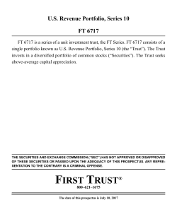 US Revenue Portfolio, Series 10 FT 6717