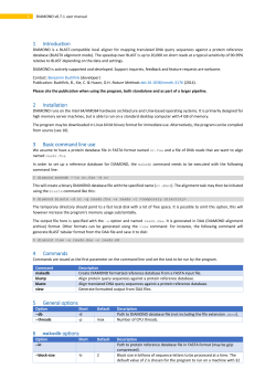 DIAMOND v0.7.1 user manual