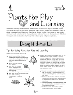 Plants for Play