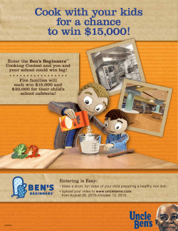 Cook with your kids for a chance to win $15000!
