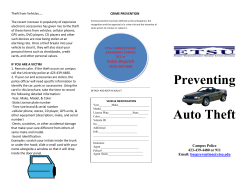 Preventing Auto Theft