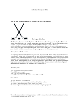 Ice Hockey: History and Rules