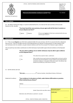 Procedure where charge is admitted (manual of service law)