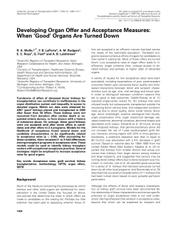Developing Organ Offer and Acceptance Measures: When `Good
