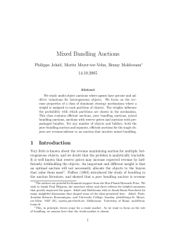 Mixed Bundling Auctions