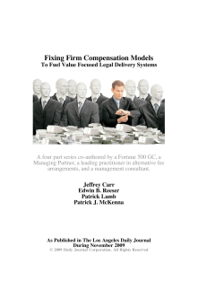 Fixing Firm Compensation Models