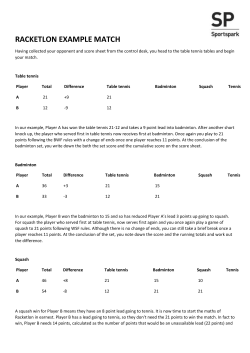 Example Scoring Sheet