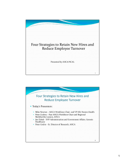 Four Strategies to Retain New Hires and Reduce