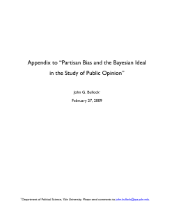 Partisan Bias and the Bayesian Ideal in the Study