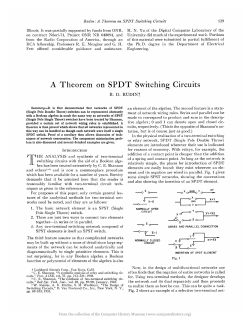 A Theorem on SPDT Switching Circuits