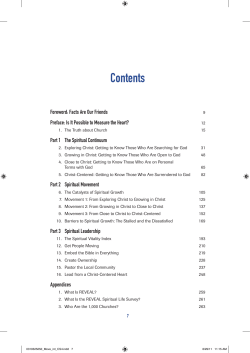 Contents - Willow Creek Association