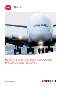 Realising the transformation programmes of major aeronautics players