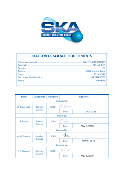 ska1 level 0 science requirements