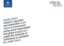 Quality-driven research, education and cooperation in an inspiring