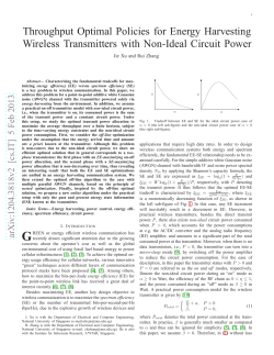 Throughput Optimal Policies for Energy Harvesting Wireless