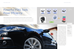 Powerful ETAS Tools Prove Efficiency