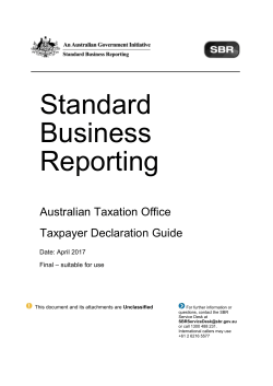 ATO Taxpayer Declaration Guide