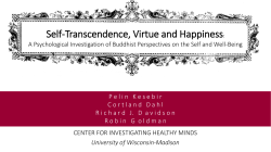 Self-Transcendence, Virtue and Happiness: A