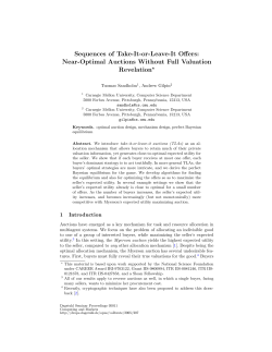 Sequences of Take-It-or-Leave-It Offers: Near-Optimal