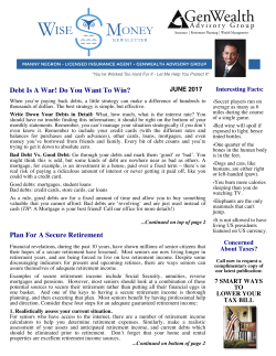 Debt Is A War! Do You Want To Win? Plan For A Secure Retirement