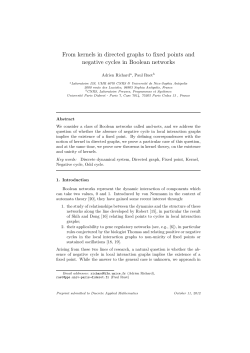 From kernels in directed graphs to fixed points and negative cycles