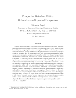Prospective Gain-Loss Utility