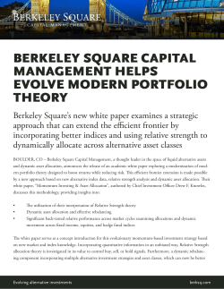 berkeley square capital management helps evolve modern portfolio