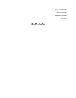 Chapter 6 Practice Test Group 8 with solutions Chapter 6