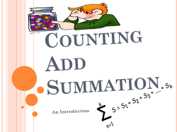 Counting Add Summation
